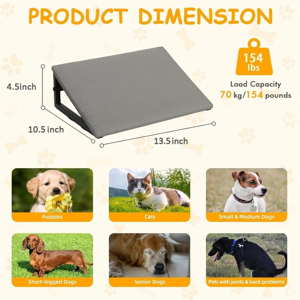 Dog Ramp for Stair, Metal Dog Stair Ramps for Small Medium Large Dogs/Cats